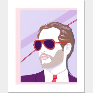 Bold Paul Newman Sunglasses Art Deco Posters and Art